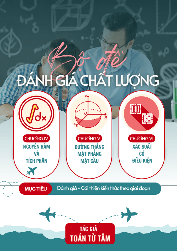 Bộ đề đánh giá chất lượng cuối chương môn Toán 12 học kỳ 2