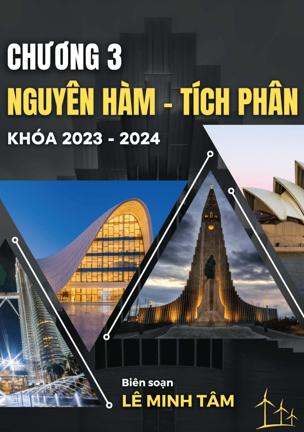 Bài tập chọn lọc nguyên hàm, tích phân và ứng dụng – Lê Minh Tâm