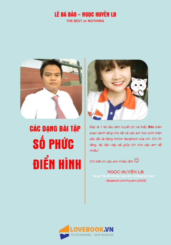 Các dạng bài tập số phức điển hình – Lê Bá Bảo, Vũ Ngọc Huyền