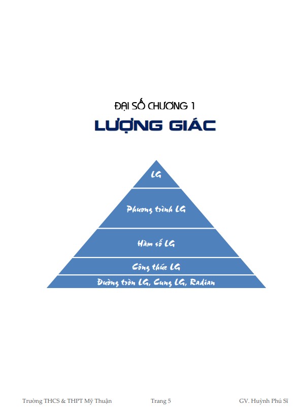 Tài liệu học tập HK1 Toán 11 – Huỳnh Phú Sĩ