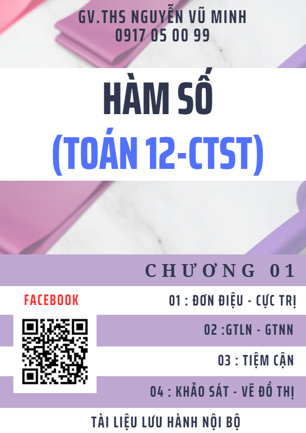Ứng dụng đạo hàm để khảo sát hàm số Toán 12 CTST – Nguyễn Vũ Minh