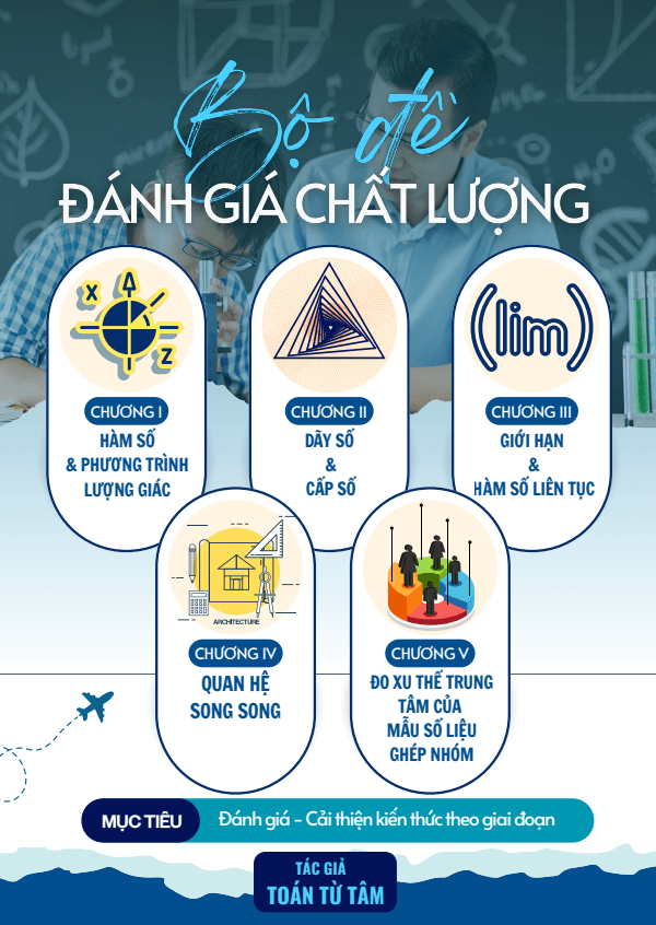 Bộ đề đánh giá chất lượng cuối chương môn Toán 11 học kỳ 1