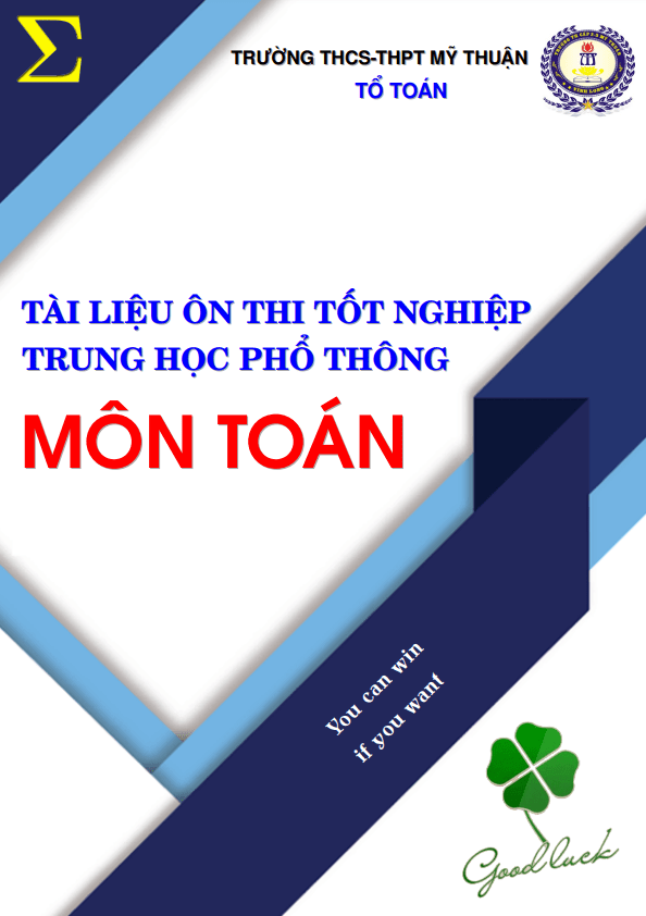 Tài liệu ôn tập lý thuyết thi tốt nghiệp Trung học Phổ thông môn Toán