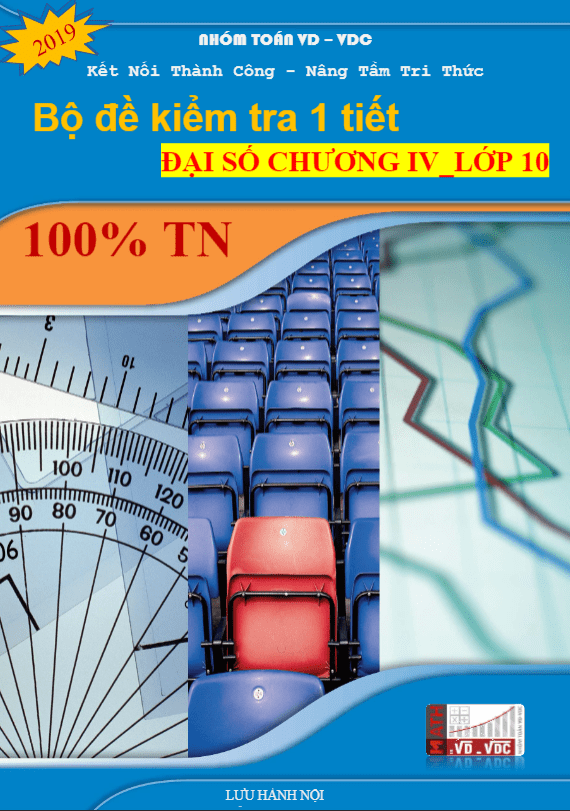 Bộ đề trắc nghiệm kiểm tra 1 tiết Đại số 10 chương 4