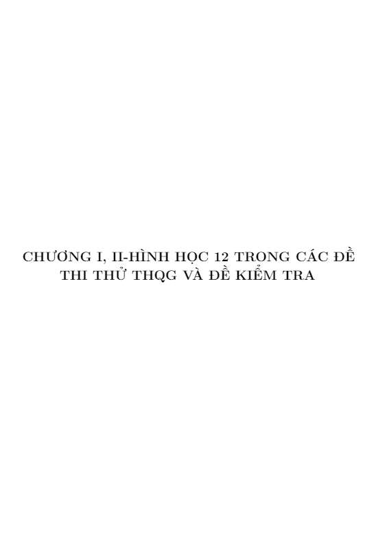 Khối đa diện, nón – trụ – cầu trong các đề thi thử THPTQG môn Toán