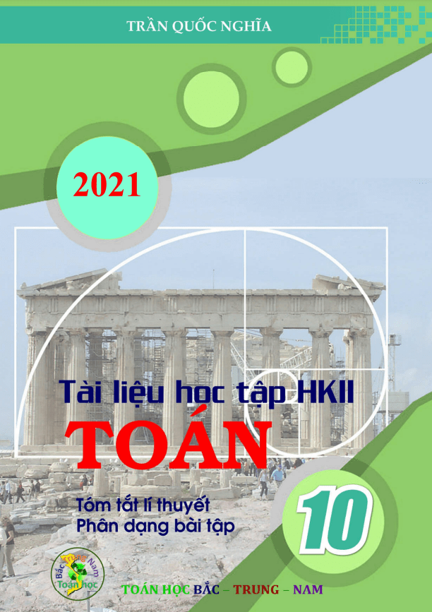 Tài liệu học tập Toán 10 học kì 2 – Trần Quốc Nghĩa