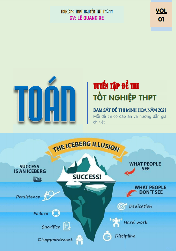 Tuyển tập 21 đề thi bám sát đề minh họa tốt nghiệp THPT 2021 môn Toán