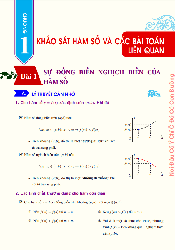 Chuyên đề khảo sát hàm số và các bài toán liên quan – Phạm Hùng Hải