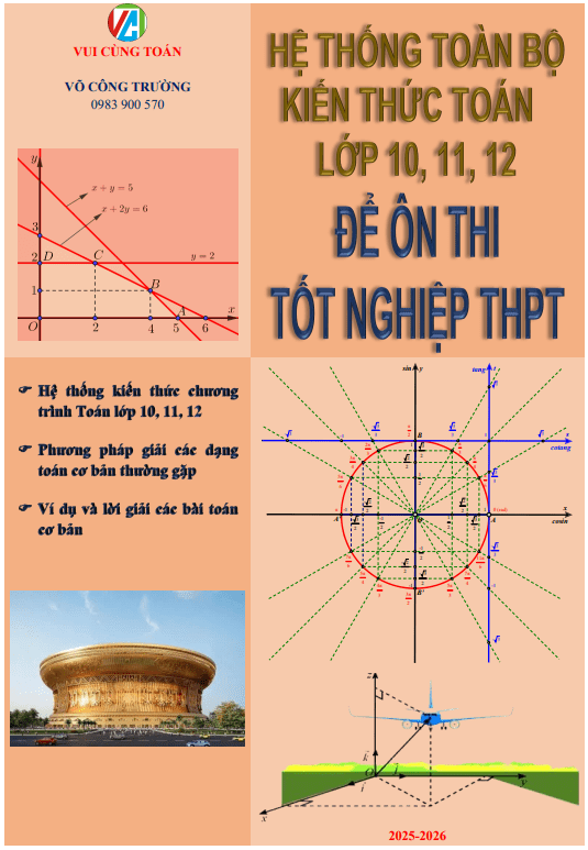 Hệ thống kiến thức môn Toán ôn thi tốt nghiệp THPT – Võ Công Trường