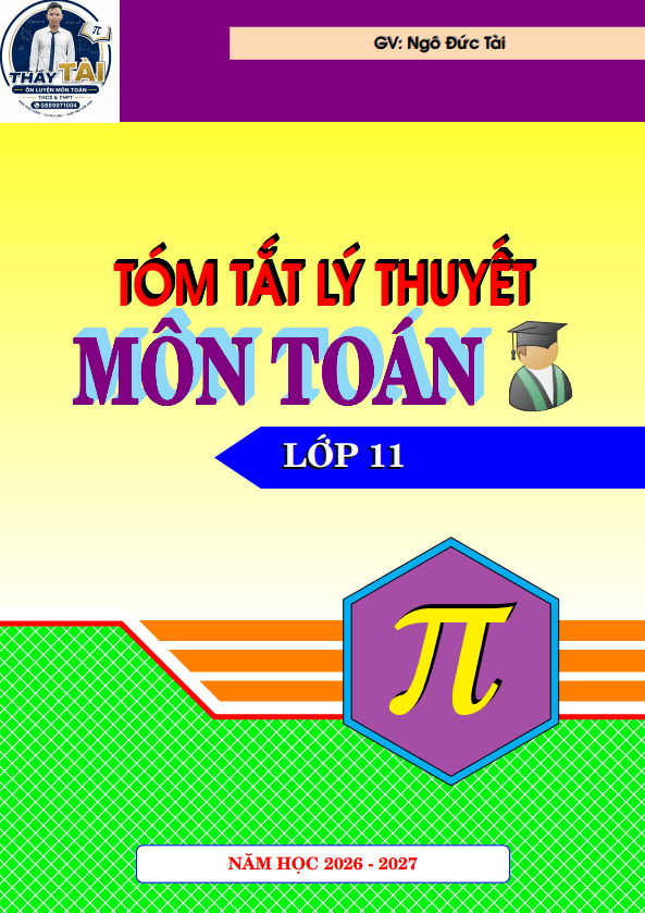 Tóm tắt lý thuyết môn Toán lớp 11 – Ngô Đức Tài