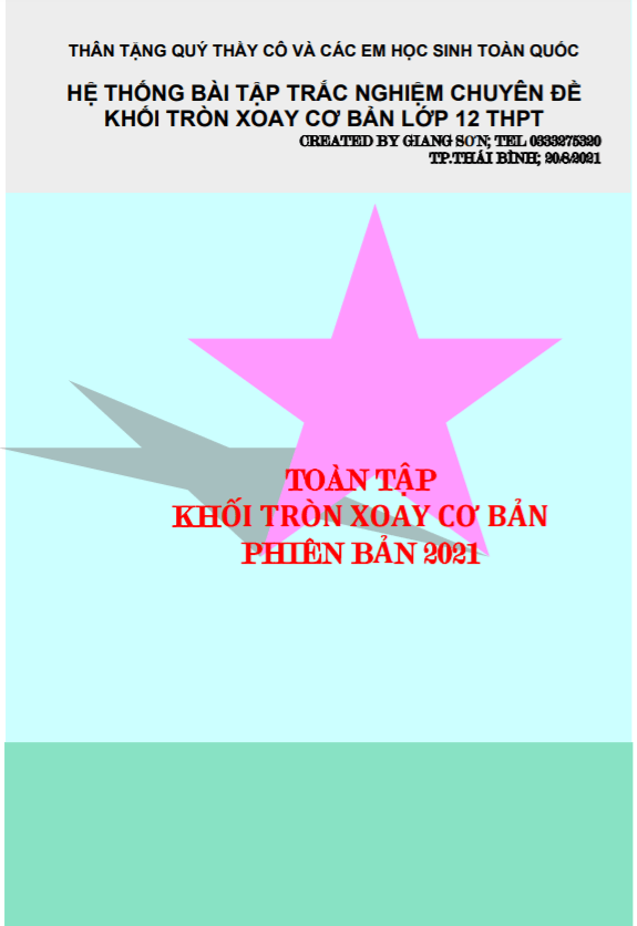 Toàn tập khối tròn xoay cơ bản