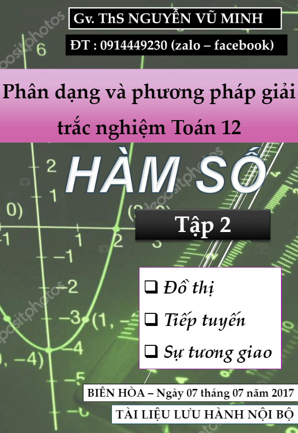 Phân dạng và phương pháp giải trắc nghiệm chuyên đề hàm số – Nguyễn Vũ Minh (Tập 2)