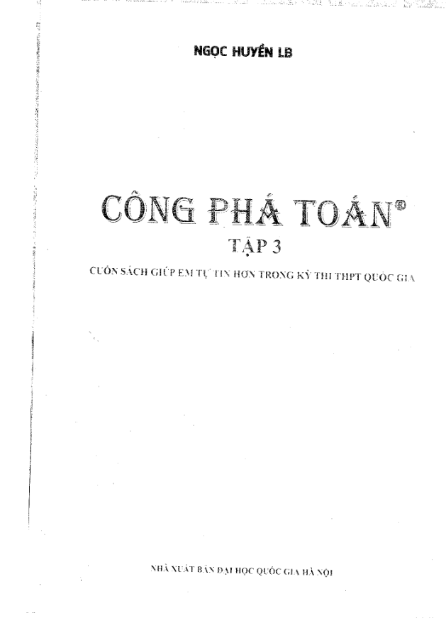 Công phá Toán (Tập 3) – Ngọc Huyền LB