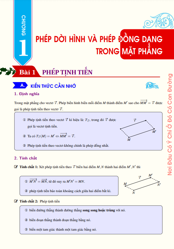 Phép dời hình và phép đồng dạng trong mặt phẳng – Phạm Hùng Hải