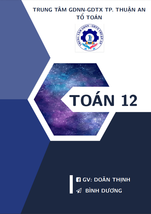 Lý thuyết và các dạng bài tập môn Toán 12 – Lê Doãn Thịnh