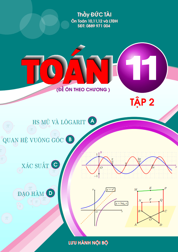 Bộ đề ôn tập theo chương môn Toán 11 học kì 2 – Ngô Đức Tài