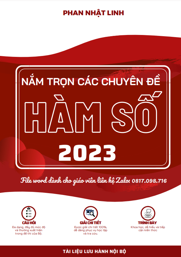 Nắm trọn các chuyên đề hàm số – Phan Nhật Linh