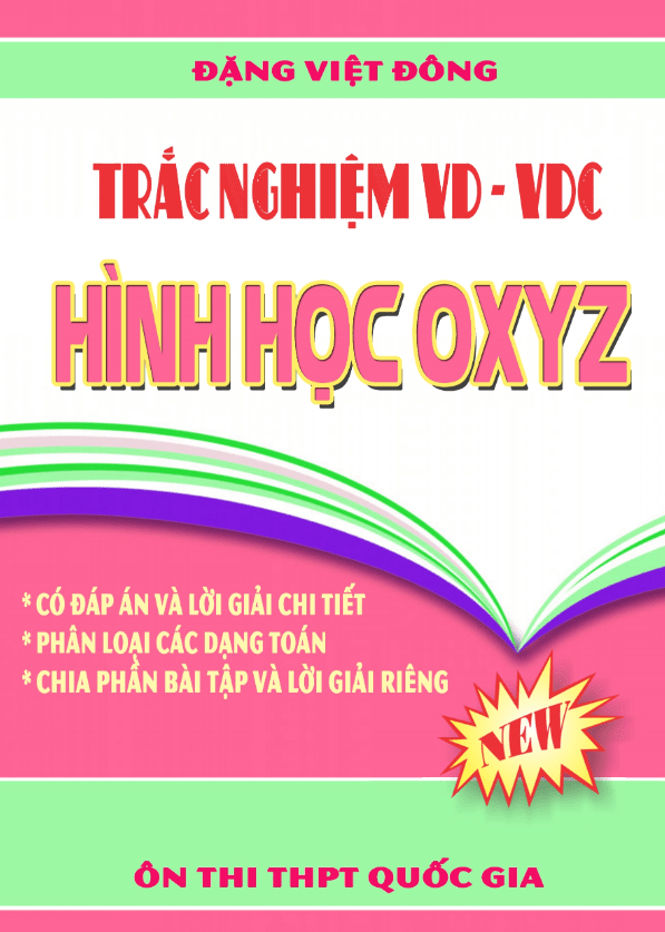 Trắc nghiệm VD – VDC hình học Oxyz – Đặng Việt Đông