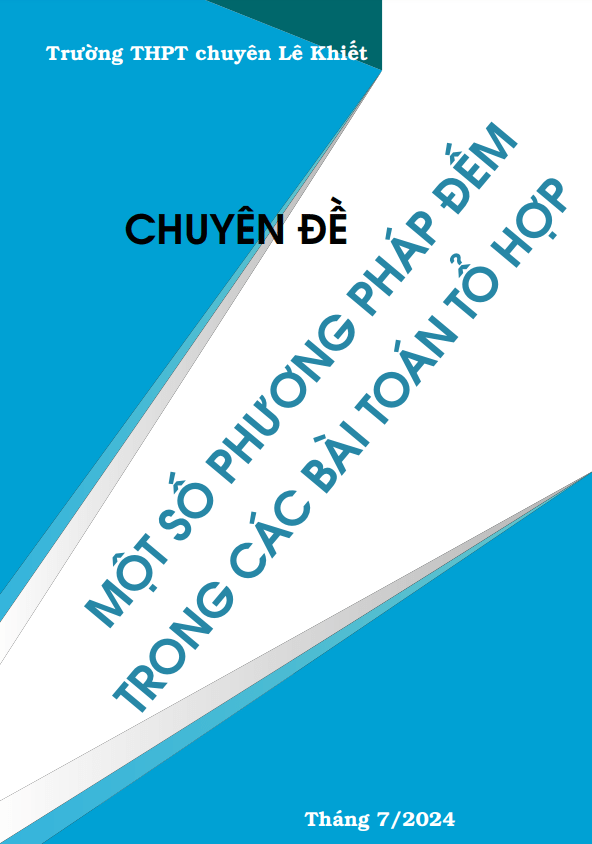 Chuyên đề một số phương pháp đếm trong các bài toán tổ hợp