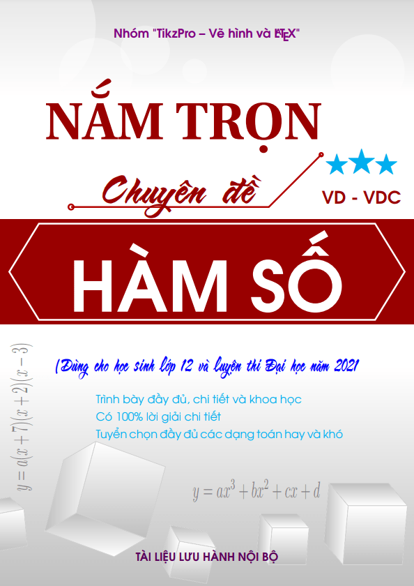 Nắm trọn chuyên đề vận dụng – vận dụng cao hàm số