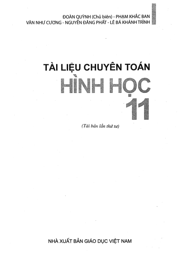 Tài liệu chuyên Toán – Hình học 11
