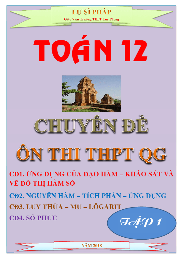 Chuyên đề Toán 12 ôn thi THPTQG – Lư Sĩ Pháp (Tập 1: Giải tích)