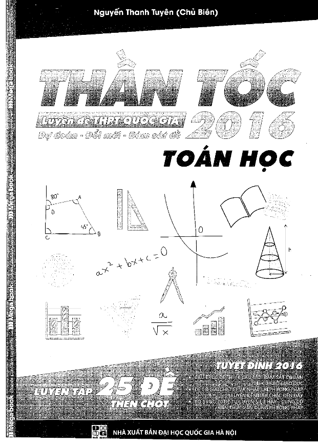 Tuyển tập 17 đề thi thử THPT Quốc gia môn Toán 2016 – Nguyễn Thanh Tuyên
